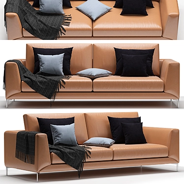 BoConcept Modern Sofa Set 3D model image 1 