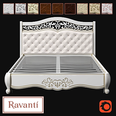 Ravanti Bed No.1 - Elegant and Versatile 3D model image 1 