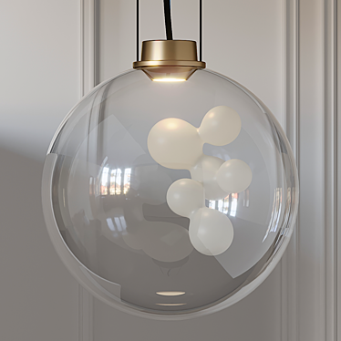 Soap Sphere Pendant: Elegant Ceiling Light 3D model image 1 