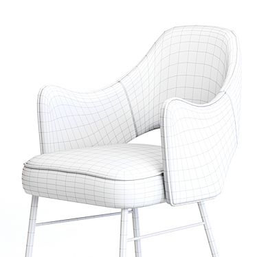 Contemporary Rigby Chair: Stylish, Versatile, and Comfortable 3D model image 1 
