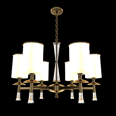 Elegant Jessica 6-Light Chandelier 3D model image 1 