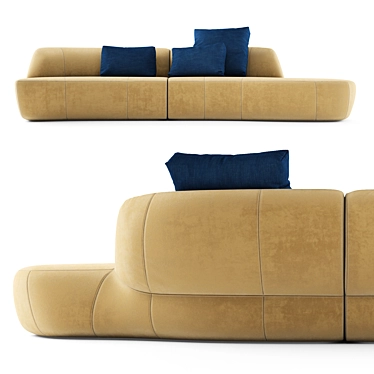 Modern Surf Sofa by Molteni & C 3D model image 1 