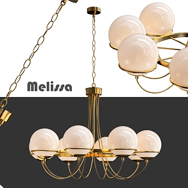 Elegant Melissa Chandelier: Timeless Beauty 3D model image 1 