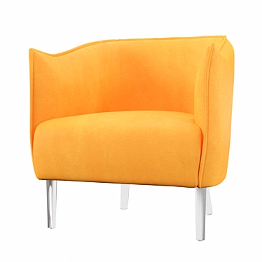 Modern Barrel Chair for Stylish Comfort 3D model image 1 