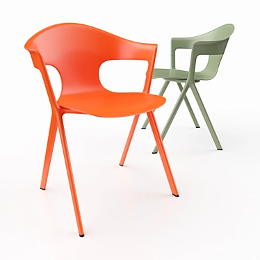 Sleek and Stylish Allermuir Axyl Chair 3D model image 1 