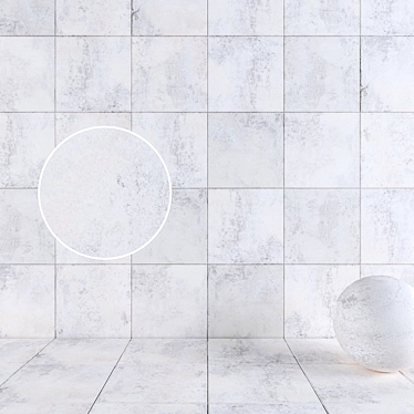 Ivory Wall Tiles: HD, Multi-Texture 3D model image 1 