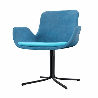Serena Swivel Chair: Elegant Comfort 3D model image 1 