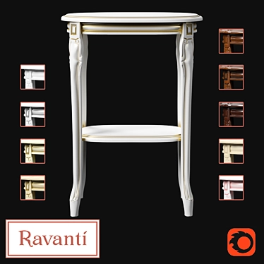 Ravanti OM Flower Stand - Elegant and Versatile 3D model image 1 