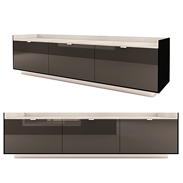 Modern Elegance: Minotti Darren Sideboard 3D model image 1 