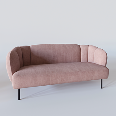 Elegant Cape Sofa: 3dsMax + Corona 3D model image 1 