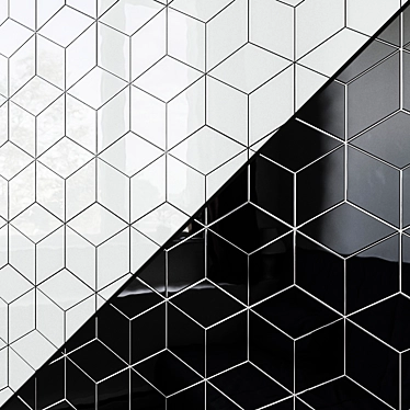 EQUIPE RHOMBUS Wall Tile: Bold Colors, Modern Design 3D model image 1 