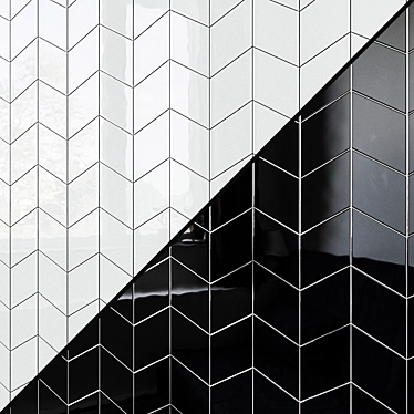 EQUIPE RHOMBUS Wall Tiles - Elegant Versatility in 7 Variants 3D model image 1 