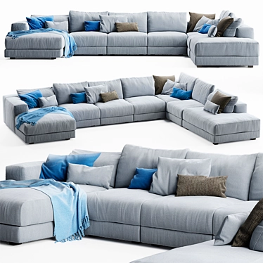 Swan Hills Luxury Sofa 3D model image 1 