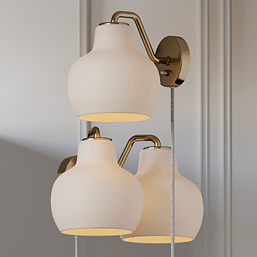 Elegant Louis Poulsen Wall Sconce 3D model image 1 