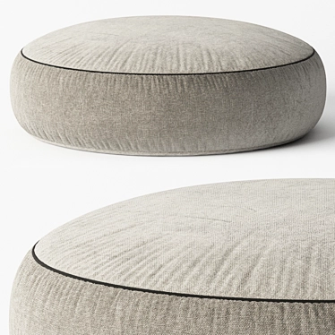 Cozy Poliform Elise Pouf: Ultimate Comfort for Any Interior 3D model image 1 