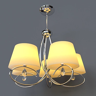 Illuminating Elegance: Corona Chandelier 3D model image 1 