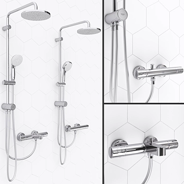 Grohe Tempesta System 200: Ultimate Shower Solution 3D model image 1 