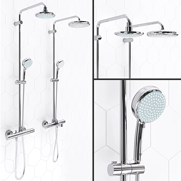 GROHE Tempesta Cosmopolitan Shower Systems - Modern Luxury 3D model image 1 