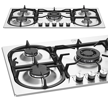High-Performance 5-Burner Wok Burner 3D model image 1 