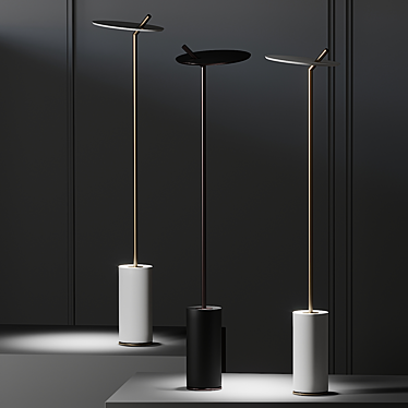 Modern Lua ST Floor Lamp - Elegant Lighting Solution 3D model image 1 