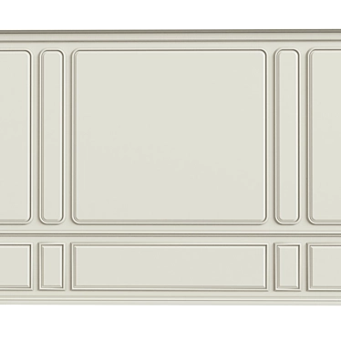 Elegant Wall Moulding: Enhance Your Space 3D model image 1 