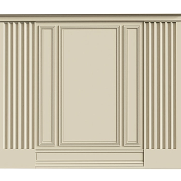 3D Wall Moulding: Versatile Design 3D model image 1 