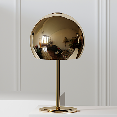 Sleek Minimalist Lalampada Table Lamp 3D model image 1 