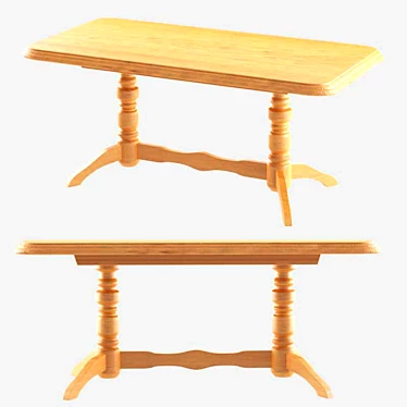 Skif Dining Table | Modern Design & Sturdy Construction 3D model image 1 