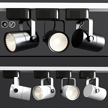 Versatile Elco Lighting Track Light 3D model image 1 