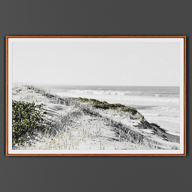 Wooden Framed Picture 3D model image 1 