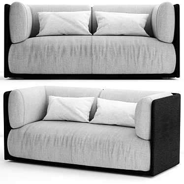 Sleek Fabric Sho Sofa 3D model image 1 