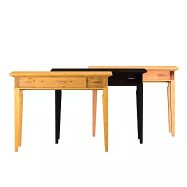 Modern Wood Console: Manhattan 3D model image 1 