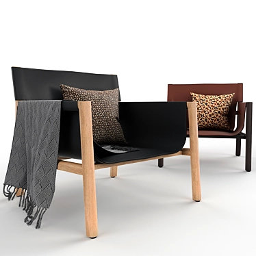 Sleek Pablo B&B Chair 3D model image 1 