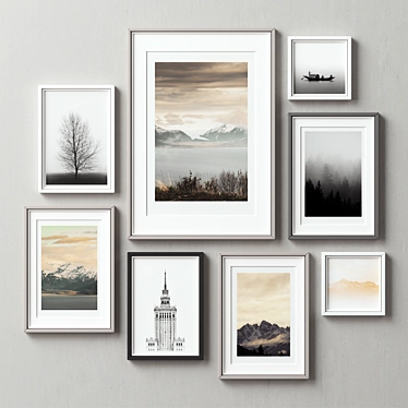 Beautiful Frame Collection - Set of 8 3D model image 1 