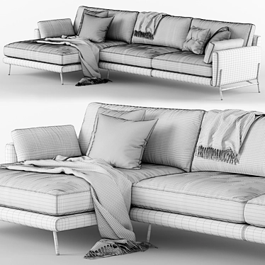 Le Marais Sofa - Italian Luxury Comfort 3D model image 1 
