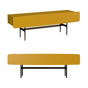 Yee Storage Bench with Storage 3D model image 1 