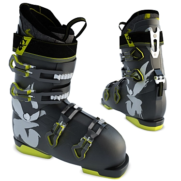 SnowGlide Ski Shoes 3D model image 1 