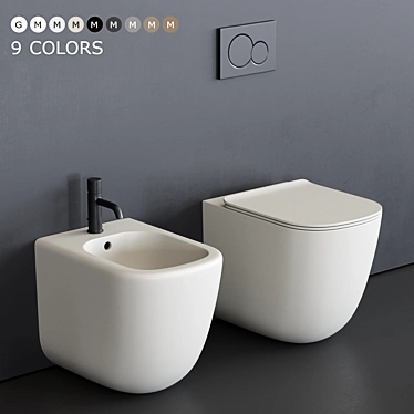 Ceramica Cielo Era WC: Stylish Ceramic Toilets 3D model image 1 