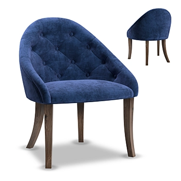 Elegant Comfort: Claris Chair 3D model image 1 