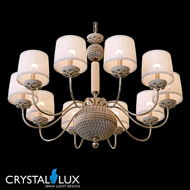 Adagio SP10 - Crystal Lux Art-Deco Chandelier 3D model image 1 