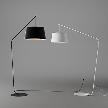 Elegant Lobby Floor Lamp 3D model image 1 