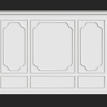 Elegant Wall Molding: 3D Max 2013 3D model image 1 