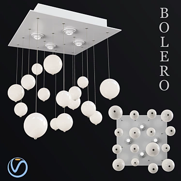 BOLERO L 40 XH 70 Dimmable Ceiling Lamp 3D model image 1 