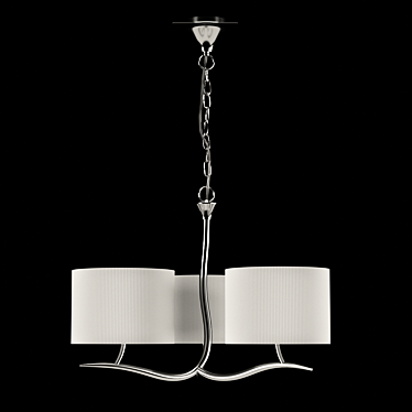 EVE 1131 OM Chandelier: Modern Elegance 3D model image 1 