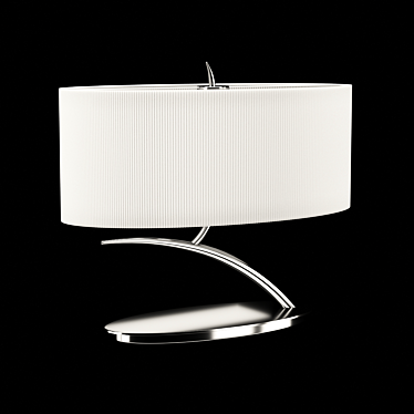EVE 1138 OM Table Lamp: Stylish Perforated Shade, Chrome Finish 3D model image 1 