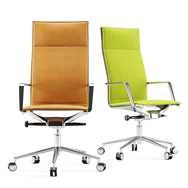 ErgoFlex Aluminum Office Chair 3D model image 1 