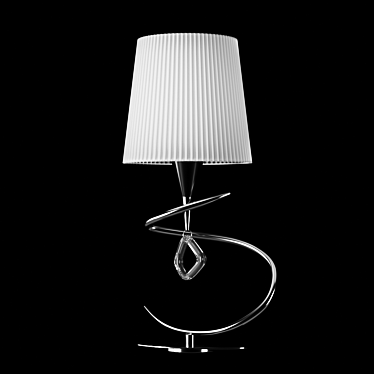 MARA 1649 OM Table Lamp - Stylish Illumination in Chrome 3D model image 1 