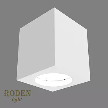 OM Universal, laid on or mortise gypsum lamp RODEN-light RD-53 MR-16