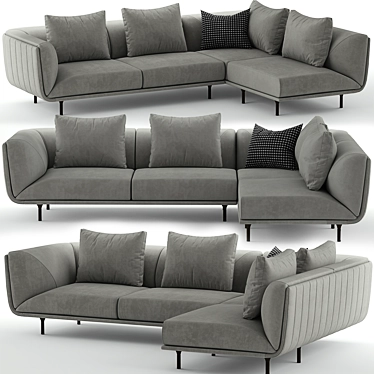 Alberta Premiere: Luxurious Sofas with Unparalleled Elegance 3D model image 1 