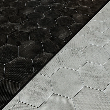 EQUIPE URBAN Hexagon Melange Porcelain Tile 3D model image 1 